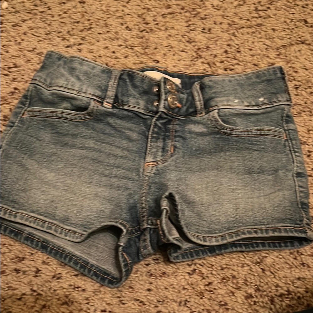 Girls Blue Denim Shorts